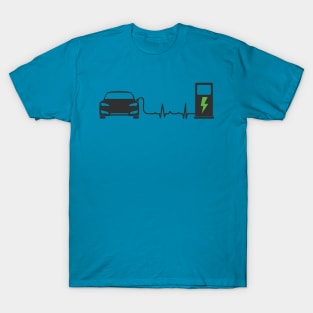 Electric Car Heartbeat T-Shirt